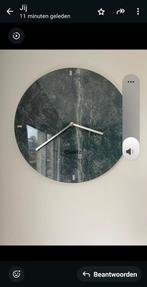 Groene marmeren klok - Werkt op batterijen, Ophalen, Wandklok