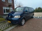 Volkswagen Transporter 2.5 TDI 128KW verlengd dubbel cabine, Auto's, Bestelauto's, Zwart, 2020 kg, Origineel Nederlands, Bedrijf