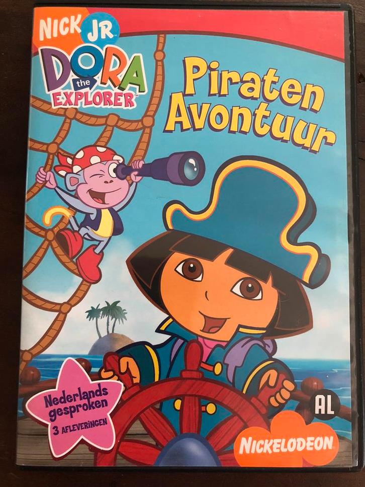 🏴‍☠️ Dvd origineel - DORA - Piratenavontuur, Cd's en Dvd's, Dvd's | Tekenfilms en Animatie, Zo goed als nieuw, Europees, Tekenfilm