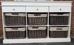 Witte kast met mandjes., Ophalen, Gebruikt, 25 tot 50 cm, 50 tot 100 cm