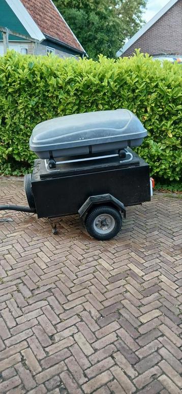 Kleine wendbare bagagewagen incl. dakkoffer!  beschikbaar voor biedingen