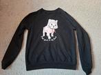 Trui met print - Maat XS, Ophalen of Verzenden, Gedragen, Maat 34 (XS) of kleiner, Zwart