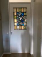 Mooie glas in lood deur, Doe-het-zelf en Verbouw, Deuren en Horren, Ophalen, 80 tot 100 cm, 215 cm of meer, Binnendeur