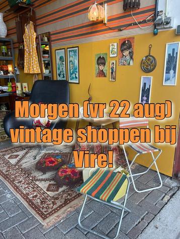 Morgen (vr 22 aug) vintage shoppen 10:00-15:00 uur, Vire beschikbaar voor biedingen
