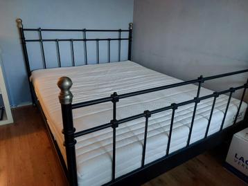 Metalen Bed 160x200 + IKEA Lönset Lattenbodem - afbeelding 3