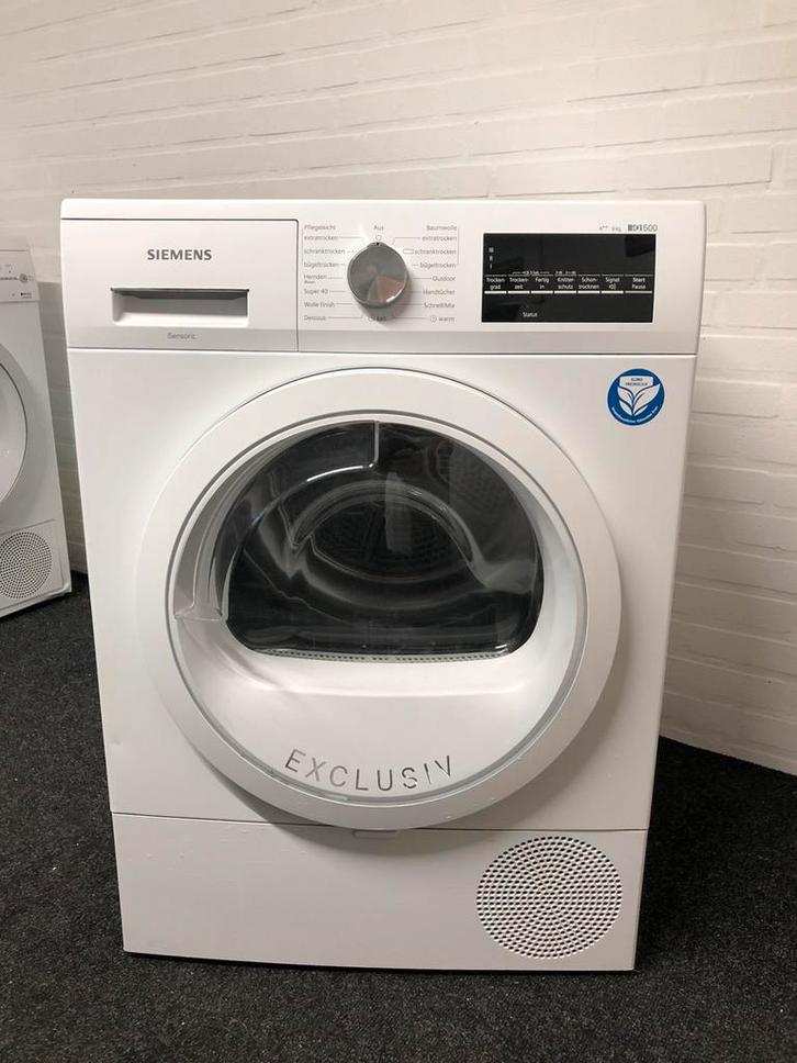 9kg A++ WARMTEPOMP DROGER Siemens iQ500 MET GARANTIE, Witgoed en Apparatuur, Wasdrogers, Zo goed als nieuw, Overige typen, Voorlader