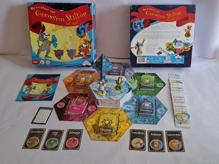 Op avontuur met Geronimo Stilton - Het spel, Hobby en Vrije tijd, Gezelschapsspellen | Bordspellen, Zo goed als nieuw, Een of twee spelers