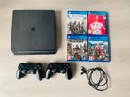 PlayStation 4 slim 1TB; 2 controllers; 4 games, Spelcomputers en Games, Spelcomputers | Sony PlayStation 4, Ophalen of Verzenden