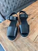 Clarks Originals - sandaal - mt 37 - leer - zwart - Zgan, Zwart, Zo goed als nieuw, Clarks, Sandalen of Muiltjes