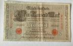 Reichsbanknote 1000 mark 1910, Postzegels en Munten, Bankbiljetten | Europa | Niet-Eurobiljetten, Ophalen of Verzenden
