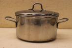 3 stuks Pannen met deksel 45935, Ophalen of Verzenden, Gebruikt, Rvs, Pannenset