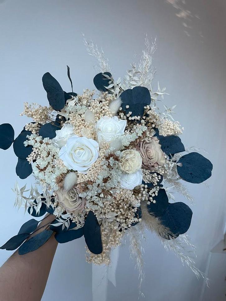 mooie droogbloem bruidsboeket, Kleding | Dames, Trouwkleding en Trouwaccessoires, Zo goed als nieuw, Accessoires, Ophalen of Verzenden
