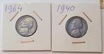 **  AMERIKA - 2 x 5 Cents Jefferson - 1940 + 1964 **, Verzenden, Noord-Amerika, Setje