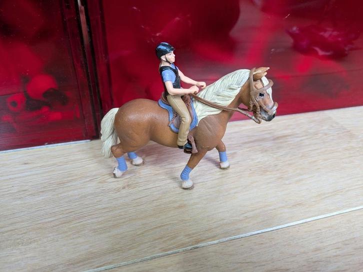 Schleich paard met Ruiter, Verzamelen, Speelgoed, Zo goed als nieuw, Ophalen of Verzenden