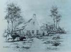 Originele prent ... Hub van Winkel... (l.o. gesigneerd)...., Antiek en Kunst, Ophalen of Verzenden
