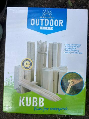 Nieuw berkenhout buitenspel outdoor play kubb game spelletje beschikbaar voor biedingen