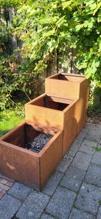 Cortenstaal plantenbak special lll 50, Tuin en Terras, Ophalen, Zo goed als nieuw, Vierkant, Overige materialen