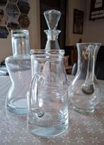 Vier Karaffen van Glas, Antiek en Kunst, Ophalen