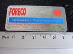 folie sticker Foreco dalfsen houthandel houtverduurzaming, Verzenden, Zo goed als nieuw, Bedrijf of Vereniging