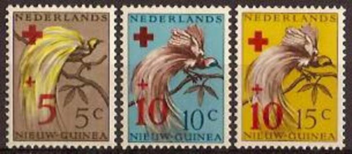 Ned Nieuw Guinea 38/40 ongebruikt Rode Kruis 1954, Postzegels en Munten, Postzegels | Nederlands-Indië en Nieuw-Guinea, Postfris
