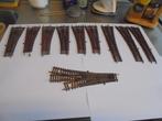Fleischmann ho wissels geweatherd,10 stuks, Gebruikt, Gelijkstroom, Fleischmann, Rails