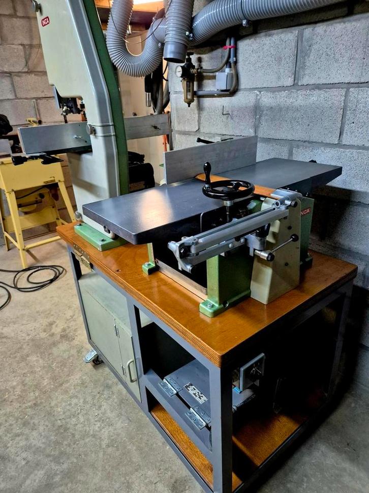 Inca vlakvandiktebank (tersa as 3 messen ) + inca lintzaag, Doe-het-zelf en Verbouw, Schaafmachines, Zo goed als nieuw, Ophalen of Verzenden