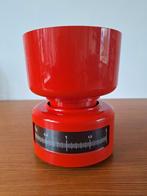 Vintage rode keuken weegschaal met kom, Ophalen of Verzenden, Zo goed als nieuw
