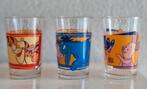Drie glazen Winnie de Pooh, Iejoor, Tijgetje en Knorretje, Verzamelen, Ophalen of Verzenden, Zo goed als nieuw