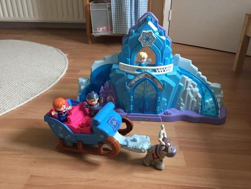 Fisher Price Frozen Sets Kasteel Slee Elsa Anna Sven Elektro, Kinderen en Baby's, Speelgoed | Fisher-Price, Zo goed als nieuw