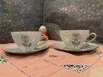 Kronester Bavaria “Tudor” set of 2 teacup and saucer, Antiek en Kunst, Antiek | Servies compleet, Ophalen of Verzenden