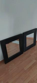 Set van 2 spiegels in robuuste metalen lijst, Huis en Inrichting, Woonaccessoires | Spiegels, Ophalen, Minder dan 50 cm, Rond