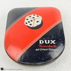 DUX Feinschnitt - zeldzaam tabaksblik dobbelsteen – jaren 30, Verzamelen, Blikken, Ophalen of Verzenden, Zo goed als nieuw, Overige
