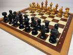 Schaakbord veldmaat 45 mm met OKWA schaakster schaakstukken, Ophalen of Verzenden, Gebruikt