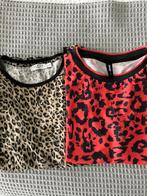 Twee t-shirts met dierenprint., Maat 38/40 (M), Beige, Ophalen of Verzenden, Zo goed als nieuw
