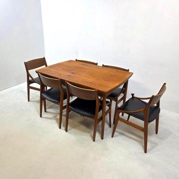 Deens eetkamerset mid century design Vestervig Eriksen 60's beschikbaar voor biedingen