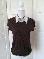 Mexx zgan bruine top met zilveren lovers XXL (valt als L/XL), Kleding | Dames, Tops, Mexx, Bruin, Maat 46/48 (XL) of groter, Ophalen of Verzenden