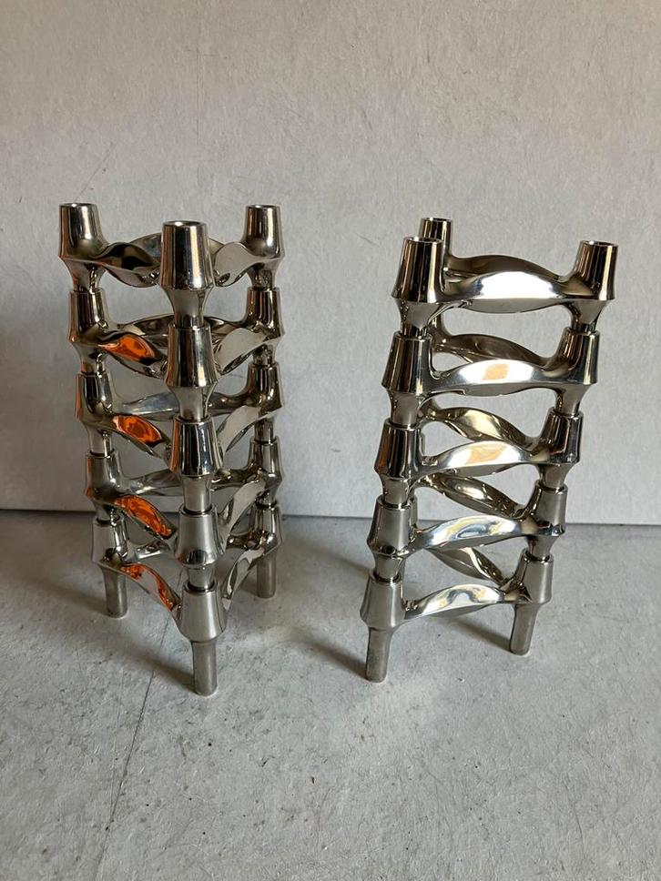 Stoff Nagel BMF vintage kandelaren set van 10 stuks, Huis en Inrichting, Woonaccessoires | Kandelaars en Kaarsen, Zo goed als nieuw