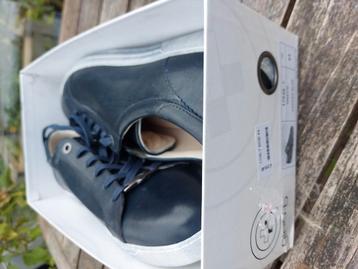 Gino-B leren schoenen maat 44 donkerblauw  beschikbaar voor biedingen