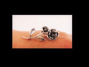 Bijzonder TEKA Design Zilveren Broche Bloem Figuur! beschikbaar voor biedingen
