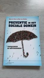 Preventie in het sociale domein, Sijtze de Roos; Mart van Dinther, Zo goed als nieuw, Alpha, HBO