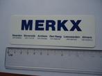 sticker oud MERKX lichtbak reclame Naarden beverwijk retro, Verzenden, Zo goed als nieuw, Bedrijf of Vereniging
