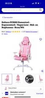Roze gamer stoel!, Ophalen, Zo goed als nieuw