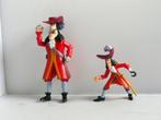 Kapitein Haak 14cm en 9 cm, Ophalen of Verzenden, Peter Pan of Pinokkio, Zo goed als nieuw, Beeldje of Figuurtje