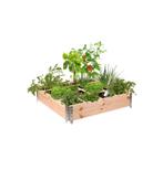Moestuinbak lariks hout 100x100x20 cm (Gamma), Tuin en Terras, Kweekspullen, Ophalen, Gebruikt, Kweekbak