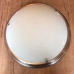 Plafondlamp melkgkas 38 cm 2x grote vitting, Huis en Inrichting, Lampen | Plafondlampen, Ophalen, Zo goed als nieuw, Glas