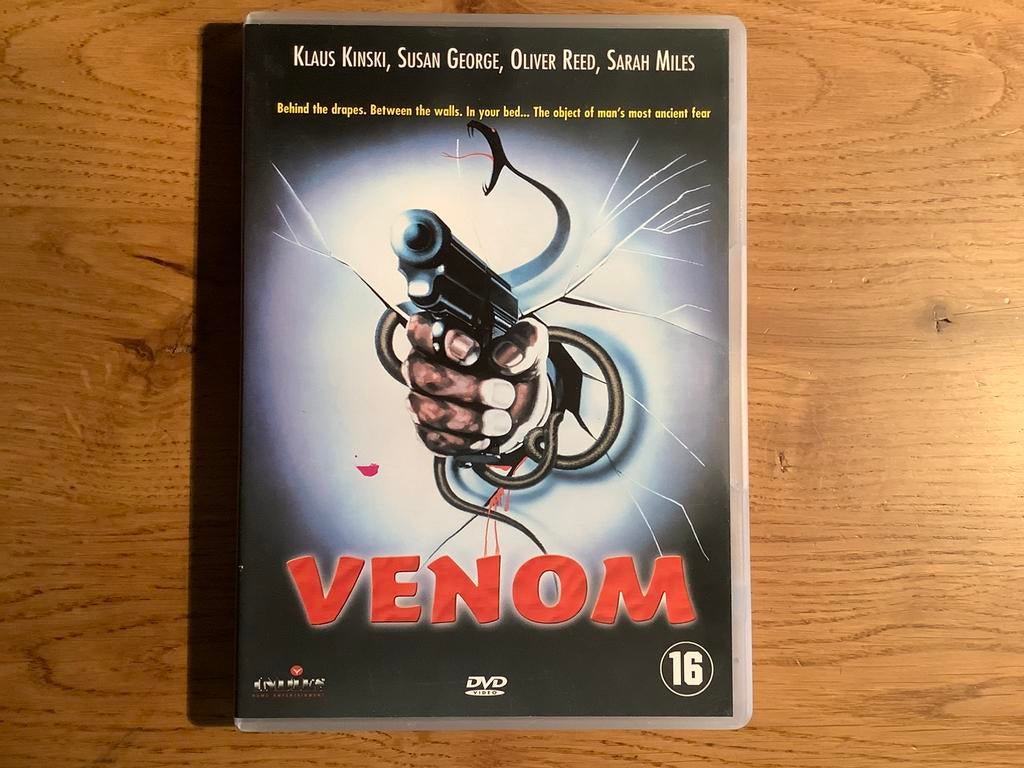 VENOM, Klaus Kinski, Susan Gerorge Oliver Reed, Sarah Miles., Alle leeftijden, Ophalen of Verzenden, Zo goed als nieuw, Overige genres