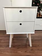 Jysk Nachtkastje - Wit met 2 Lades, Huis en Inrichting, Kasten | Schoenenkasten, Ophalen, Zo goed als nieuw