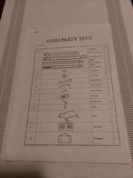 Partytent, Tuin en Terras, Ophalen, Opvouwbaar, Partytent, 2 meter of meer