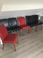 6 eetkamer stoelen, Huis en Inrichting, Stoelen, Ophalen, Gebruikt, Overige kleuren, Leer