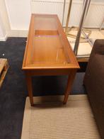 vintage sidetable,toonbanktafel,sierradentafel(500092), 100 tot 150 cm, Ophalen of Verzenden, Glas, 25 tot 50 cm